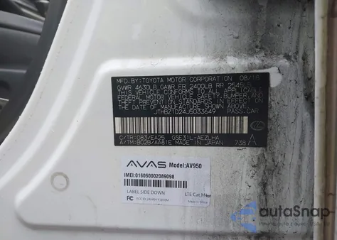 2018 Lexus Is 350 из США, поврежденный, VIN JTHBZ1D24J5033649